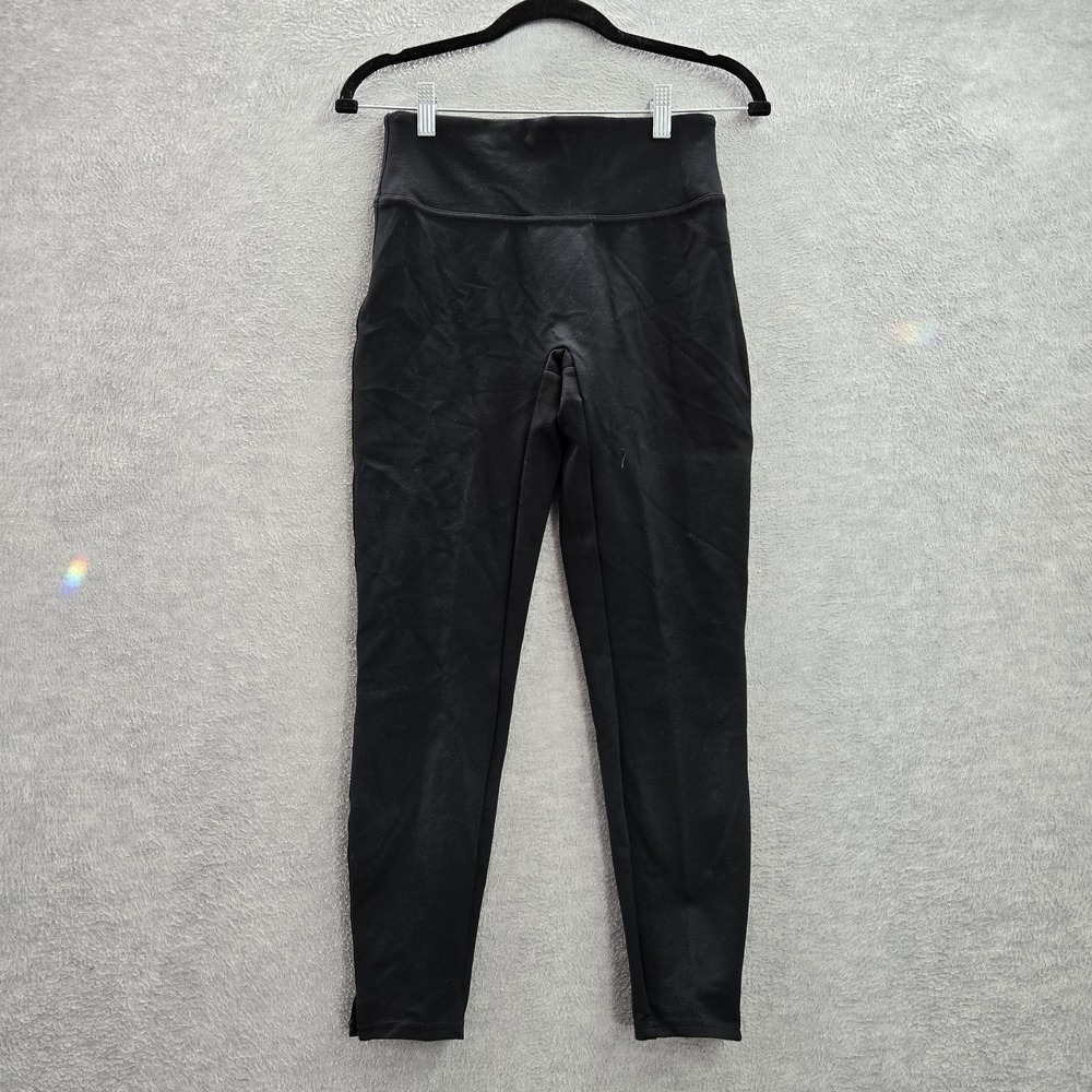 Spanx Women Activewear Pants S Petite Black Nylon Polyester Rayon Legging‎